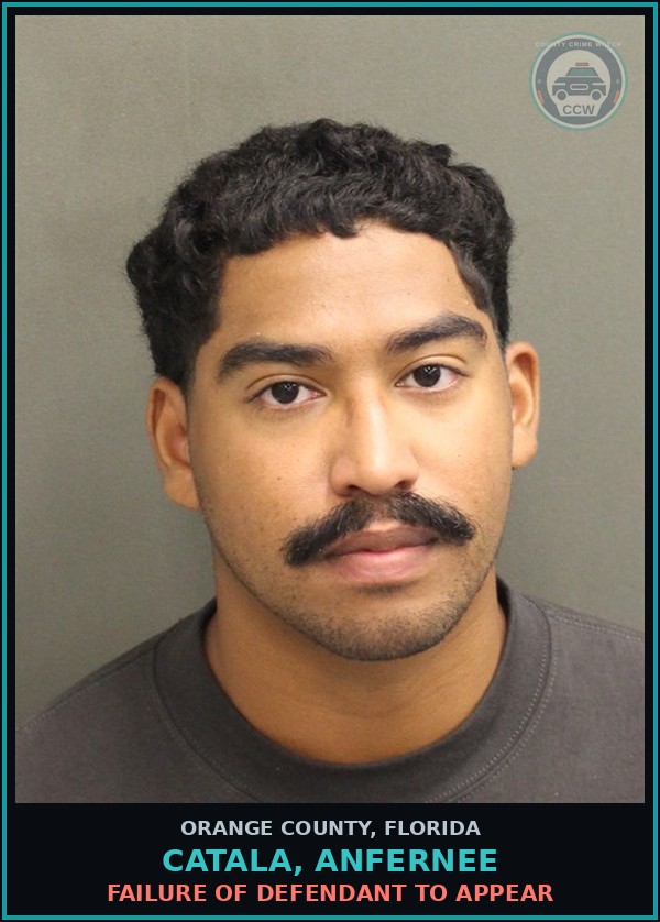 Booking mugshot of CATALA, ANFERNEE in Orange County