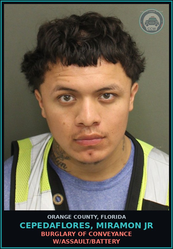 Booking mugshot of CEPEDAFLORES, MIRAMON JR in Orange County