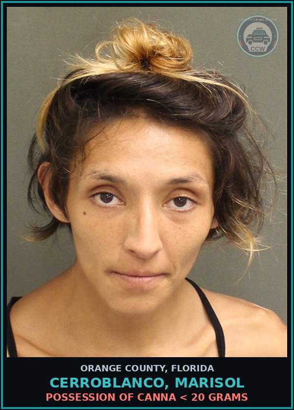 Booking mugshot of CERROBLANCO, MARISOL in Orange County