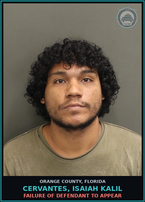 Booking mugshot of CERVANTES, ISAIAH KALIL in Orange County