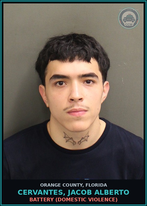 Booking mugshot of CERVANTES, JACOB ALBERTO in Orange County