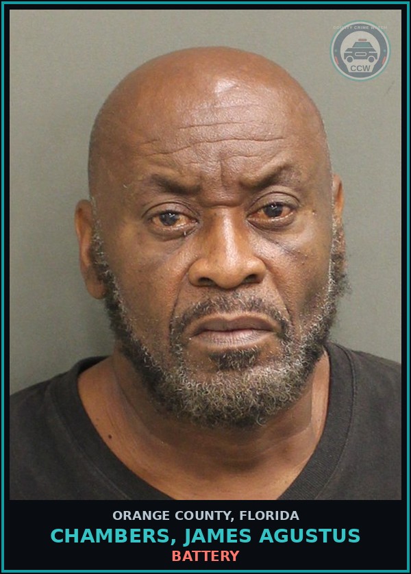 Booking mugshot of CHAMBERS, JAMES AGUSTUS in Orange County