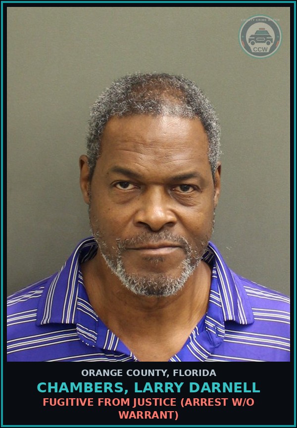 Booking mugshot of CHAMBERS, LARRY DARNELL in Orange County