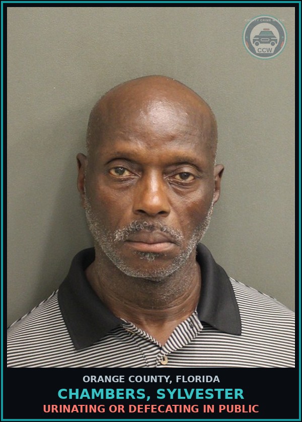 Booking mugshot of CHAMBERS, SYLVESTER in Orange County