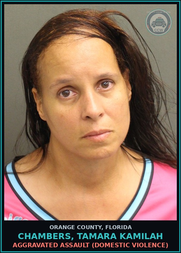 Booking mugshot of CHAMBERS, TAMARA KAMILAH in Orange County