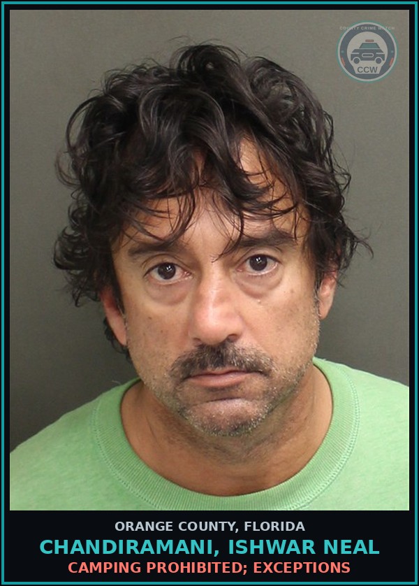 Booking mugshot of CHANDIRAMANI, ISHWAR NEAL in Orange County
