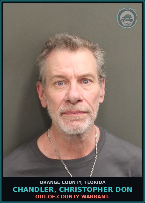 Booking mugshot of CHANDLER, CHRISTOPHER DON in Orange County