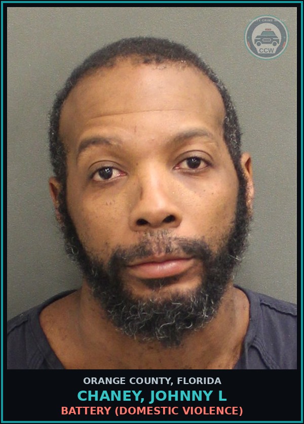 Booking mugshot of CHANEY, JOHNNY L in Orange County