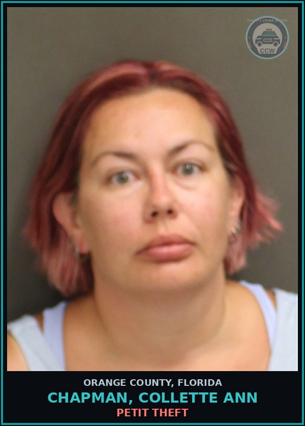 Booking mugshot of CHAPMAN, COLLETTE ANN in Orange County