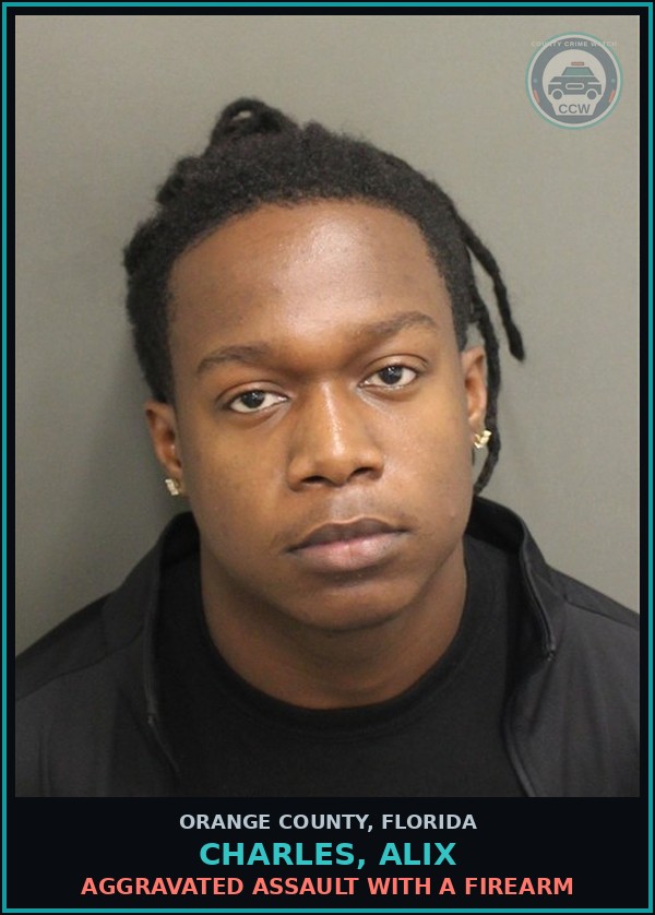 Booking mugshot of CHARLES, ALIX in Orange County
