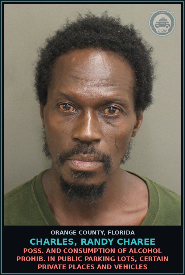 Booking mugshot of CHARLES, RANDY CHAREE in Orange County