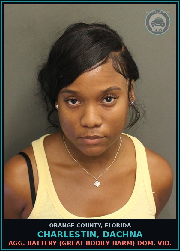 Booking mugshot of CHARLESTIN, DACHNA in Orange County
