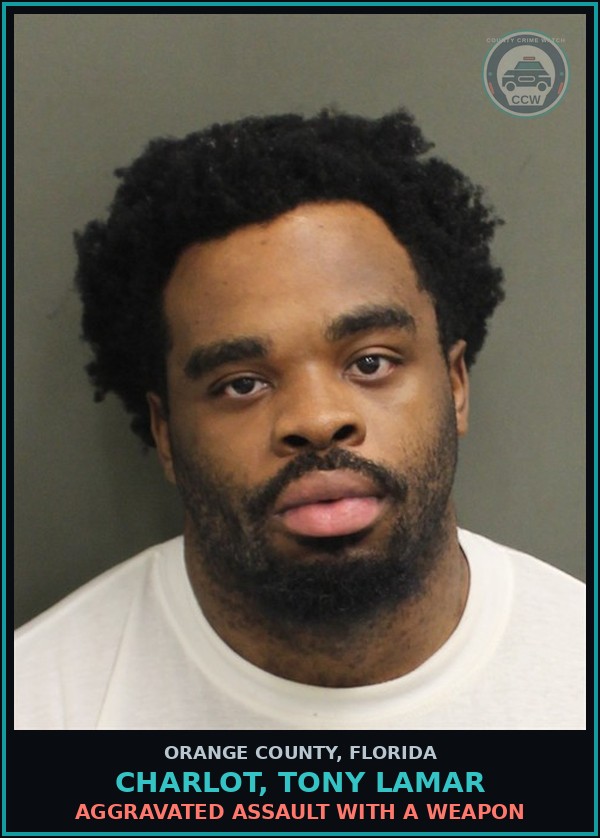 Booking mugshot of CHARLOT, TONY LAMAR in Orange County