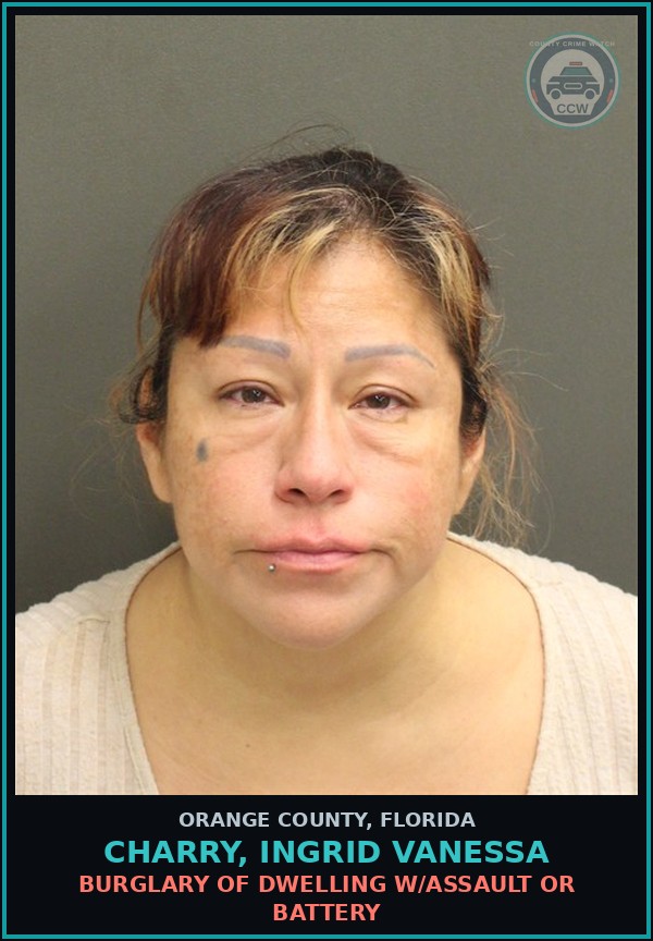 Booking mugshot of CHARRY, INGRID VANESSA in Orange County