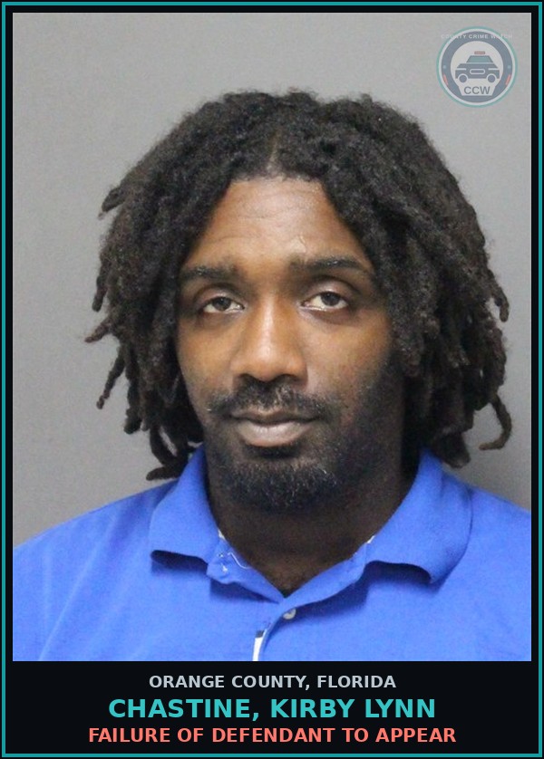 Booking mugshot of CHASTINE, KIRBY LYNN in Orange County