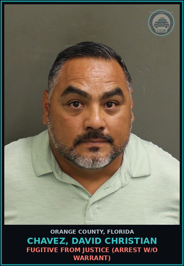 Booking mugshot of CHAVEZ, DAVID CHRISTIAN in Orange County