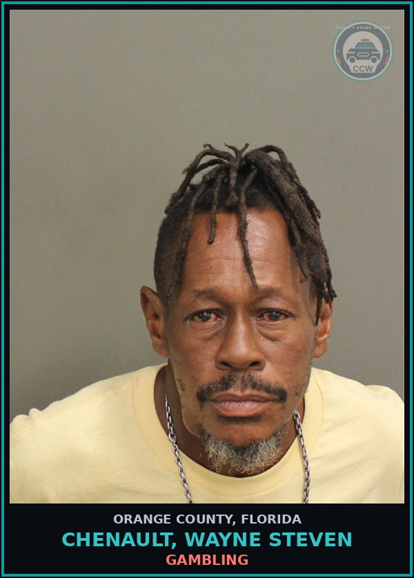 Booking mugshot of CHENAULT, WAYNE STEVEN in Orange County