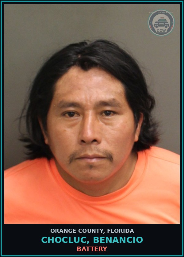 Booking mugshot of CHOCLUC, BENANCIO in Orange County