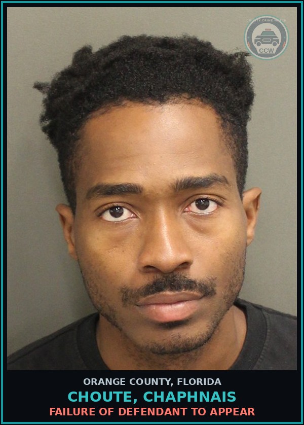 Booking mugshot of CHOUTE, CHAPHNAIS in Orange County