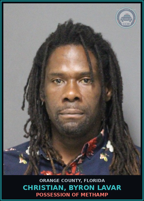 Booking mugshot of CHRISTIAN, BYRON LAVAR in Orange County