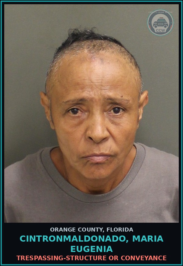 Booking mugshot of CINTRONMALDONADO, MARIA EUGENIA in Orange County