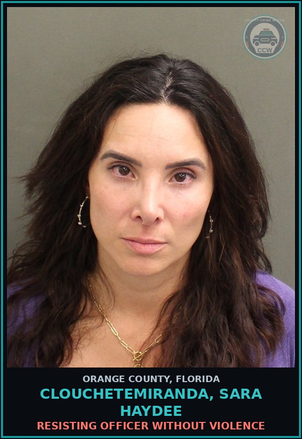 Booking mugshot of CLOUCHETEMIRANDA, SARA HAYDEE in Orange County