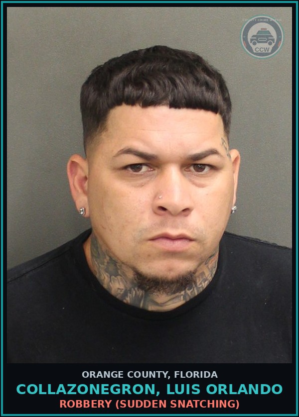 Booking mugshot of COLLAZONEGRON, LUIS ORLANDO in Orange County