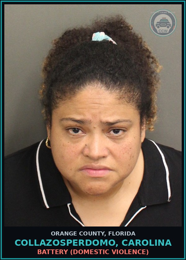 Booking mugshot of COLLAZOSPERDOMO, CAROLINA in Orange County