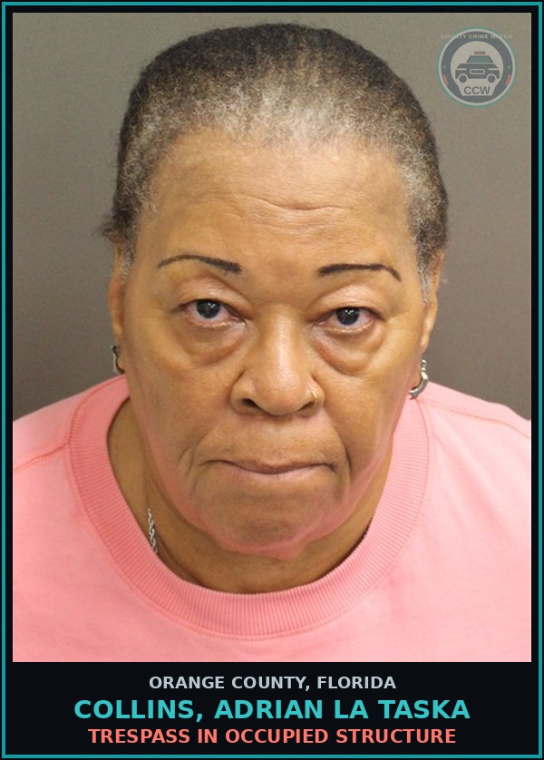 Booking mugshot of COLLINS, ADRIAN LA TASKA in Orange County