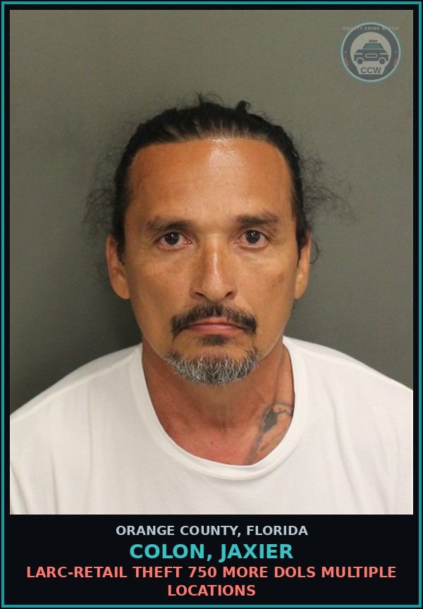 Booking mugshot of COLON, JAXIER in Orange County