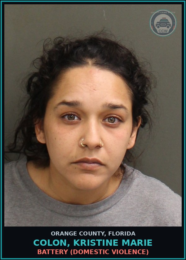 Booking mugshot of COLON, KRISTINE MARIE in Orange County
