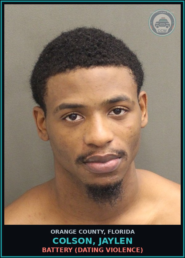 Booking mugshot of COLSON, JAYLEN in Orange County