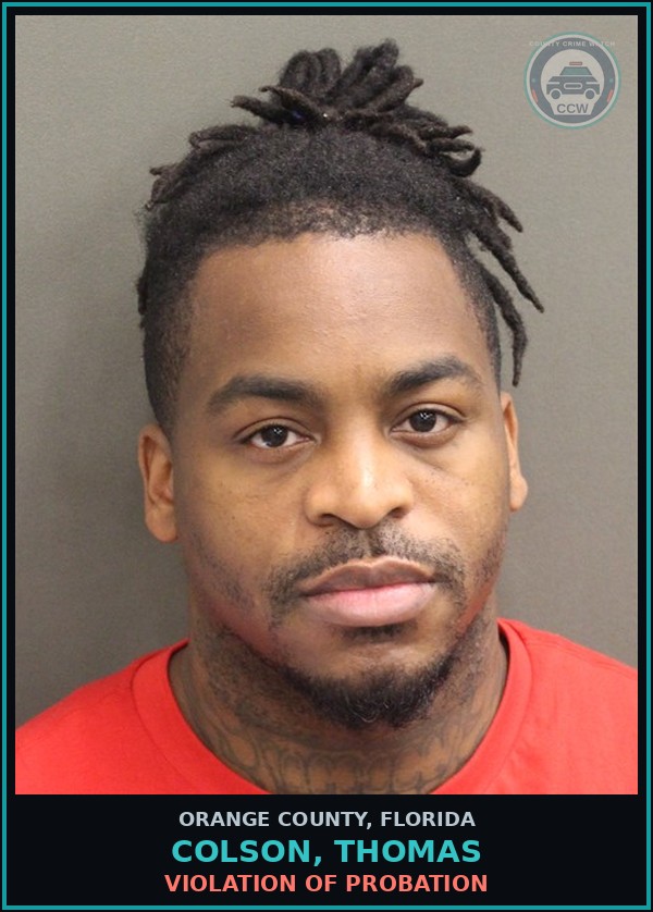 Booking mugshot of COLSON, THOMAS in Orange County