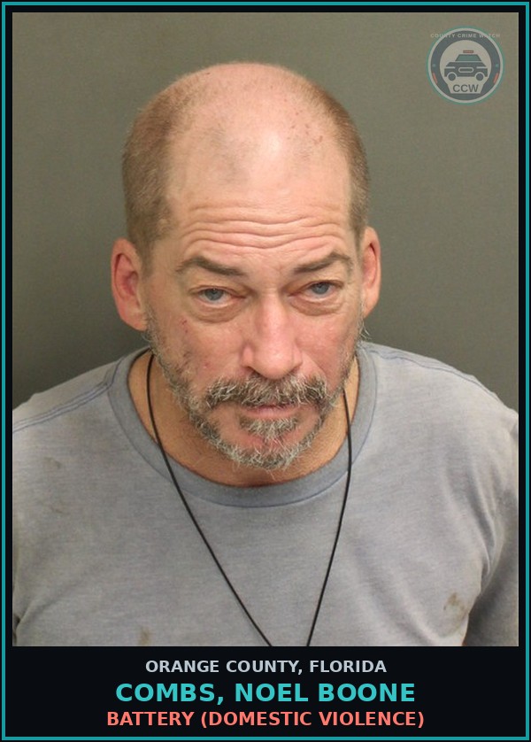 Booking mugshot of COMBS, NOEL BOONE in Orange County