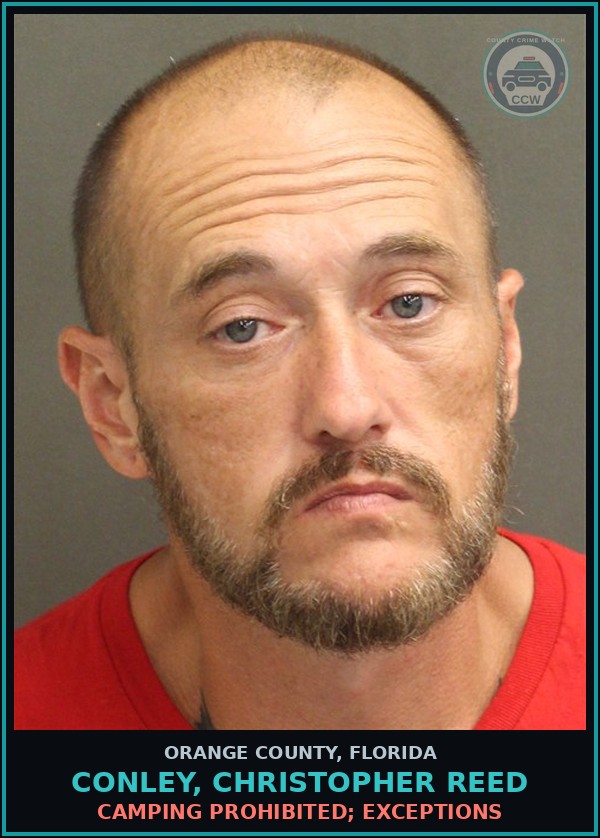 Booking mugshot of CONLEY, CHRISTOPHER REED in Orange County