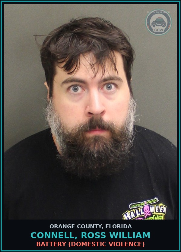 Booking mugshot of CONNELL, ROSS WILLIAM in Orange County