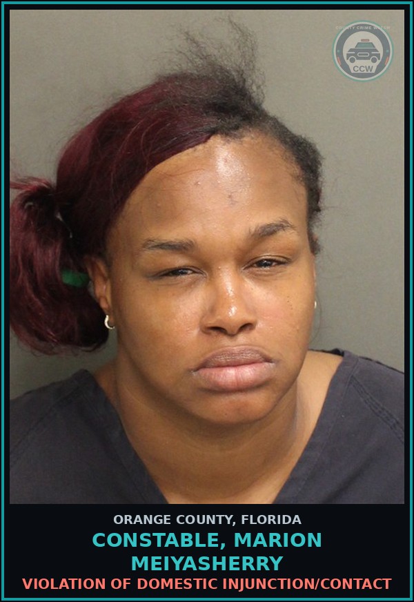 Booking mugshot of CONSTABLE, MARION MEIYASHERRY in Orange County