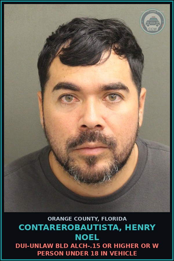 Booking mugshot of CONTAREROBAUTISTA, HENRY NOEL in Orange County