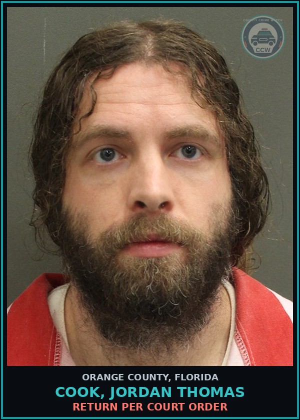 Booking mugshot of COOK, JORDAN THOMAS in Orange County