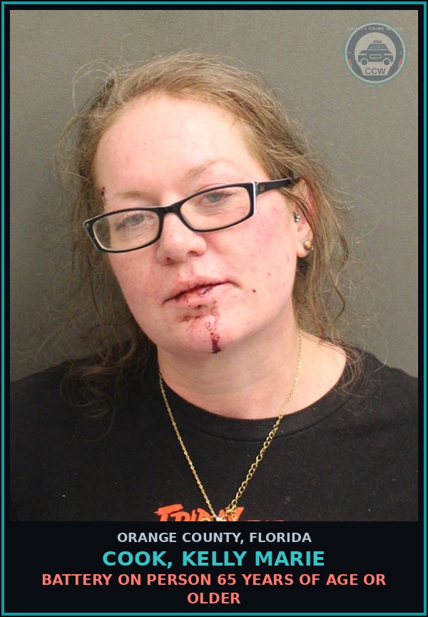 Booking mugshot of COOK, KELLY MARIE in Orange County