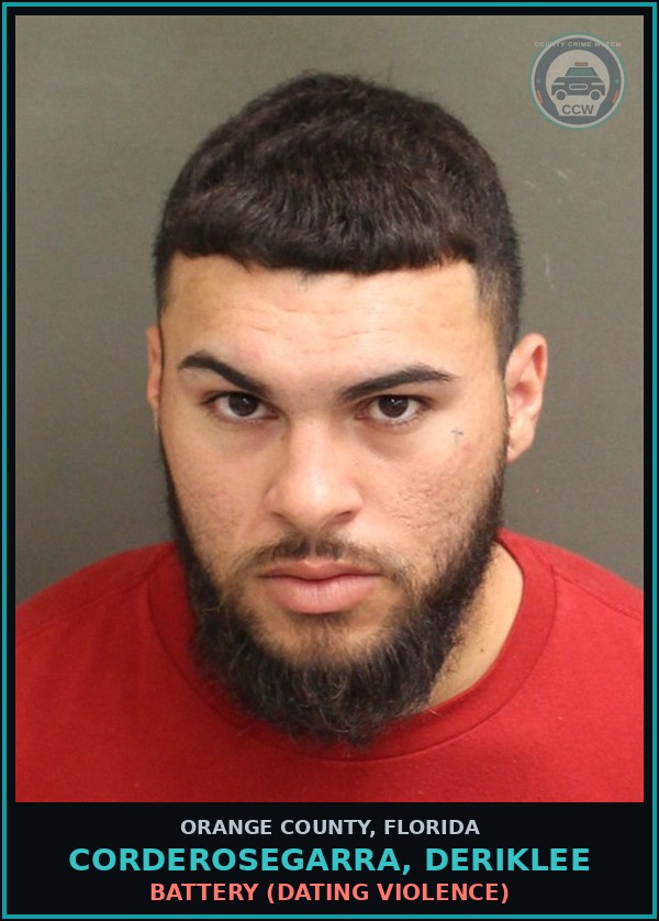 Booking mugshot of CORDEROSEGARRA, DERIKLEE in Orange County
