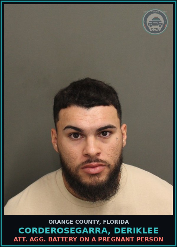 Booking mugshot of CORDEROSEGARRA, DERIKLEE in Orange County