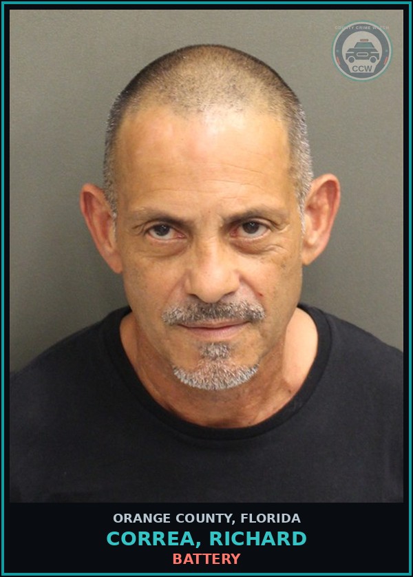 Booking mugshot of CORREA, RICHARD in Orange County