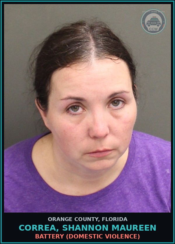 Booking mugshot of CORREA, SHANNON MAUREEN in Orange County