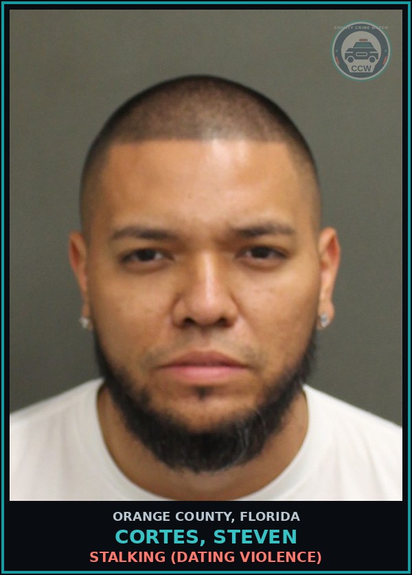 Booking mugshot of CORTES, STEVEN in Orange County