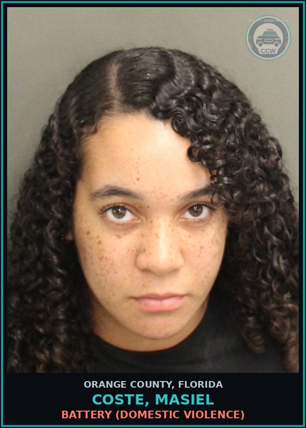 Booking mugshot of COSTE, MASIEL in Orange County