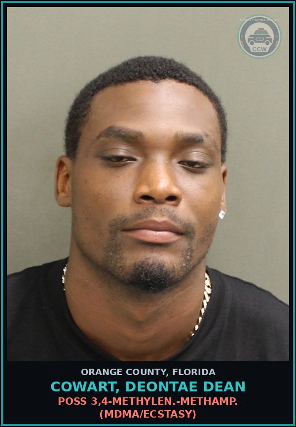 Booking mugshot of COWART, DEONTAE DEAN in Orange County