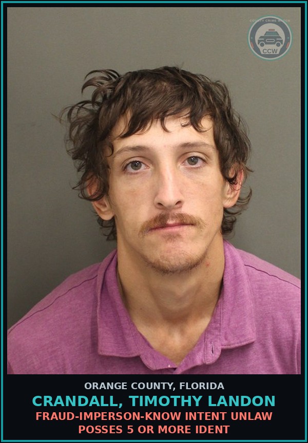 Booking mugshot of CRANDALL, TIMOTHY LANDON in Orange County