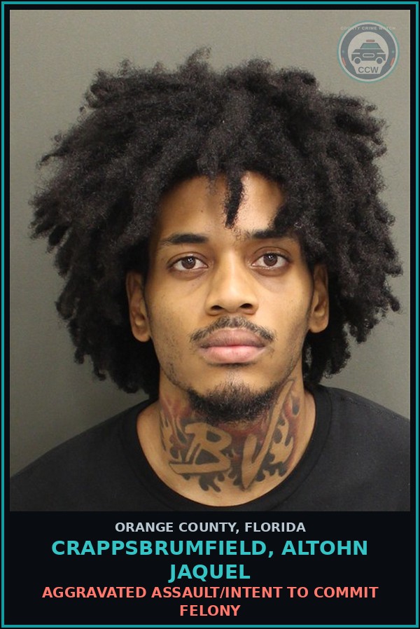 Booking mugshot of CRAPPSBRUMFIELD, ALTOHN JAQUEL in Orange County