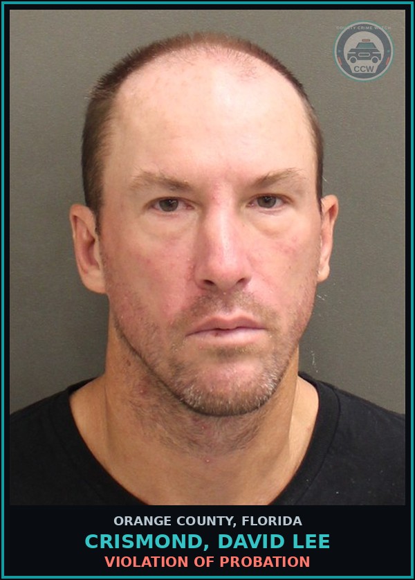 Booking mugshot of CRISMOND, DAVID LEE in Orange County